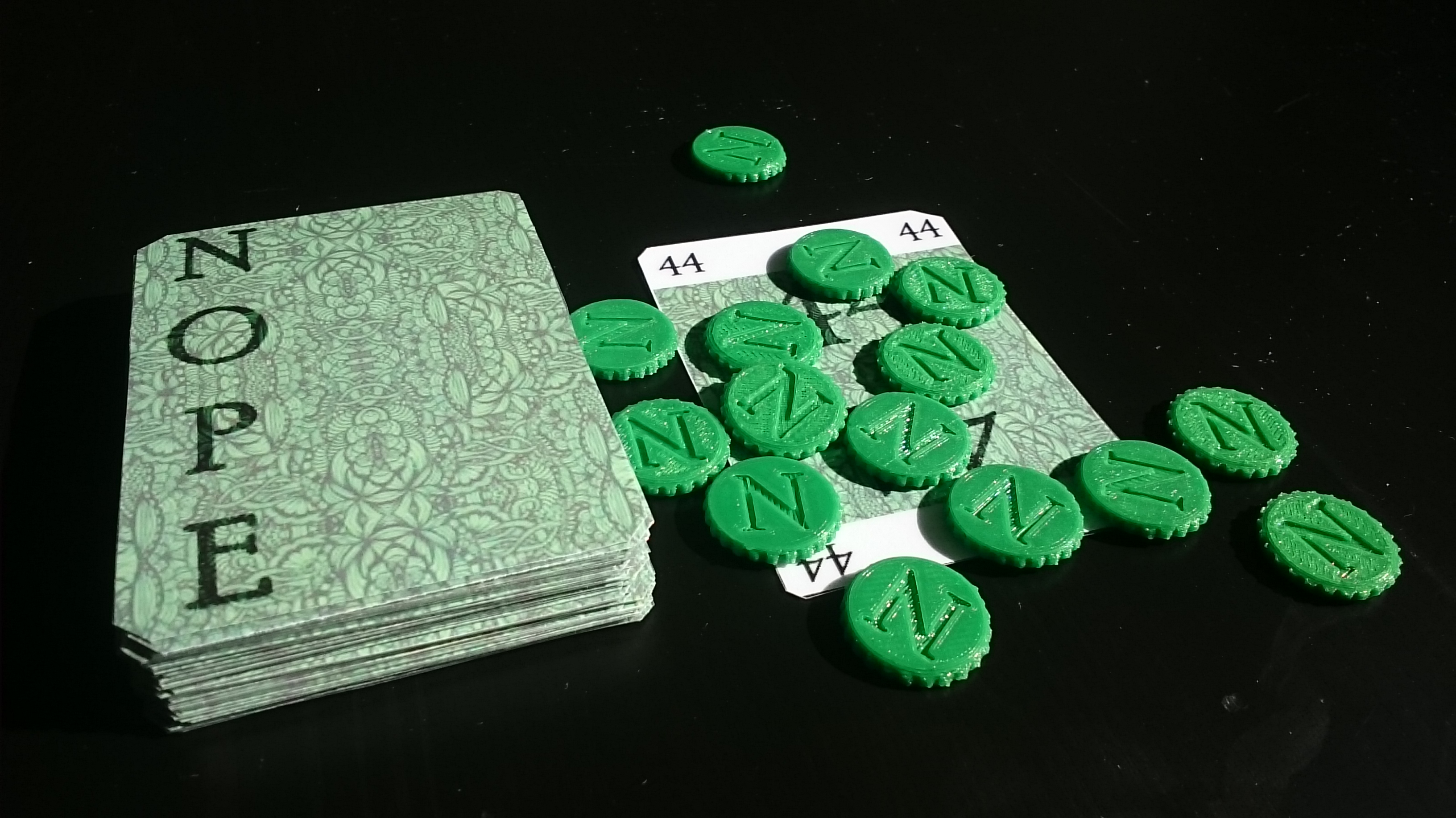 NOPE - A 3D and 2D Printed Card Game